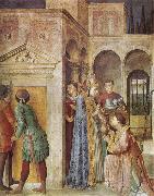 Fra Angelico St Lawrence Receiving the Church Treasures France oil painting artist